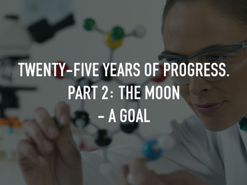 Twenty-Five Years of Progress. Part 2: The Moon - A Goal