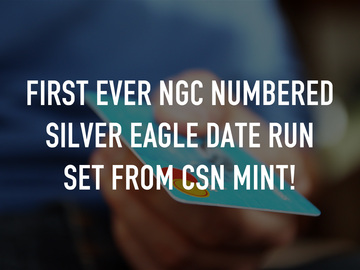 First EVER NGC Numbered Silver Eagle Date Run Set from CSN Mint!