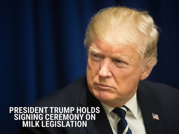 President Trump Holds Signing Ceremony on Milk Legislation